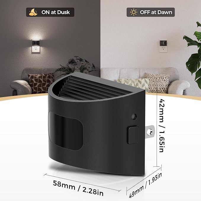 DORESshop LED Night Light, Night Lights Plug into Wall, 3 Mode Plug in Night - Image 5