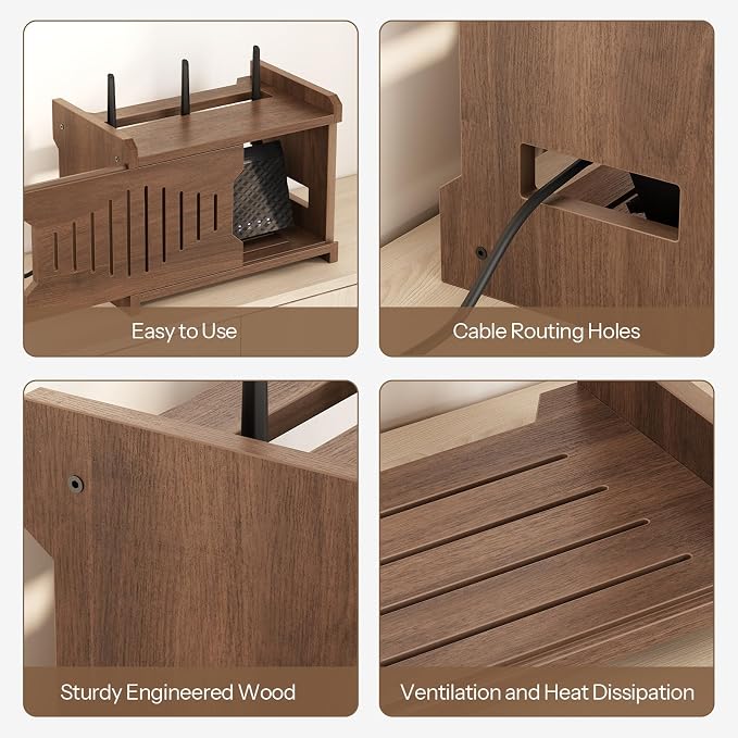 HOOBRO Wi-Fi Router Box Hider, WiFi Router Storage Box - Image 6