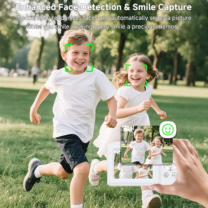 Digital Camera, 56MP 2.7K Dual-Screen Selfie Camera - Image 4