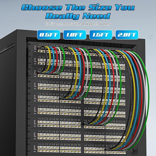 0.5 Foot Cat6 Patch Cables, Solid Pure Copper Patch Cord, Cat 6 Ethernet Cable - Image 6