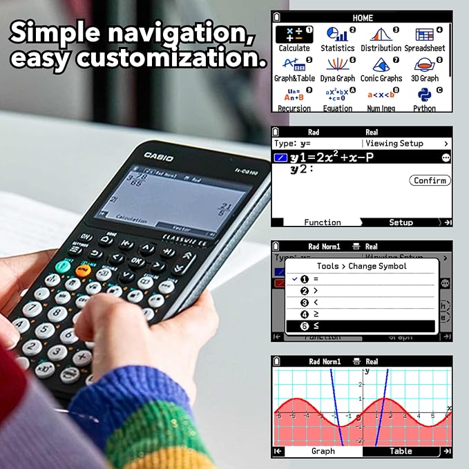 Casio fx-CG100 ClassWiz® Color Graphing Calculator - Image 5