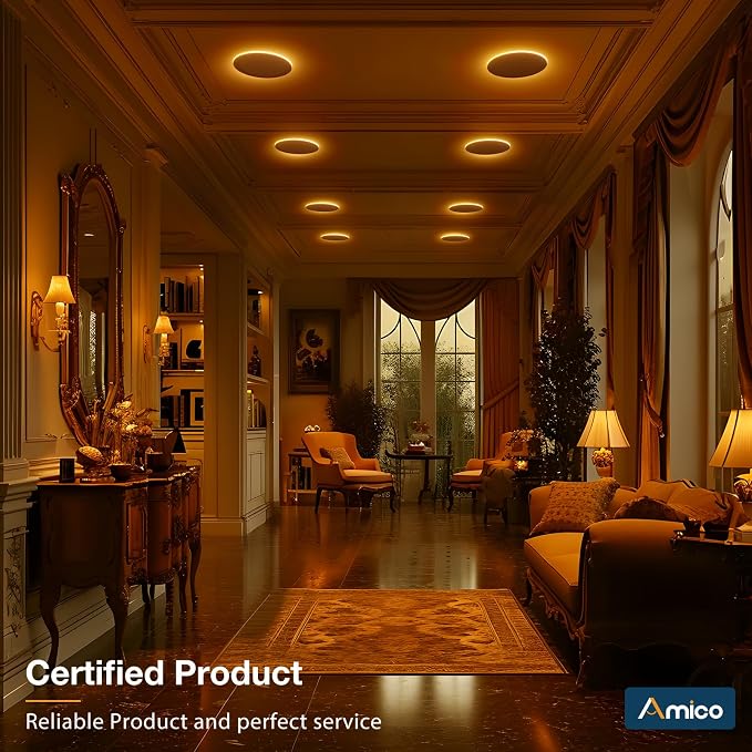 Amico 12 Pack 8 Inch 5CCT LED Recessed Ceiling Light - Image 7