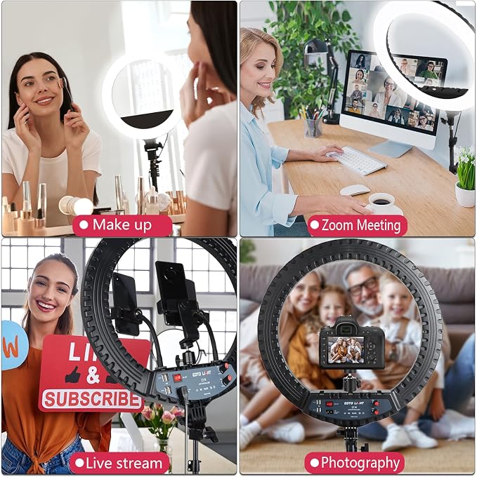 21 inch LED Ring Light with Tripod Stand, Video Ring Light - Image 6