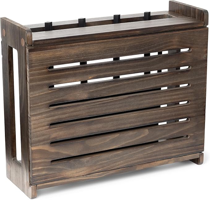 Wooden WiFi Router Storage Box by Unknown