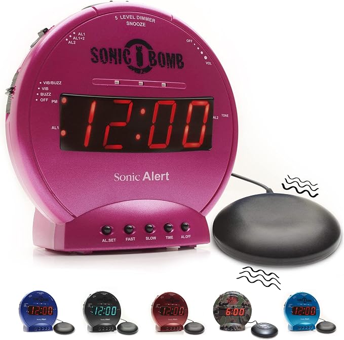 Sonic Alert Sonic Bomb Dual Alarm Clock by SonicAlert