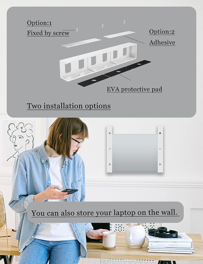Under Desk Mount Holder or Wall Mount, Fit - Image 6
