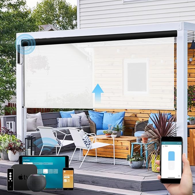 SmartWings Motorized Outdoor Shades by SmartWings
