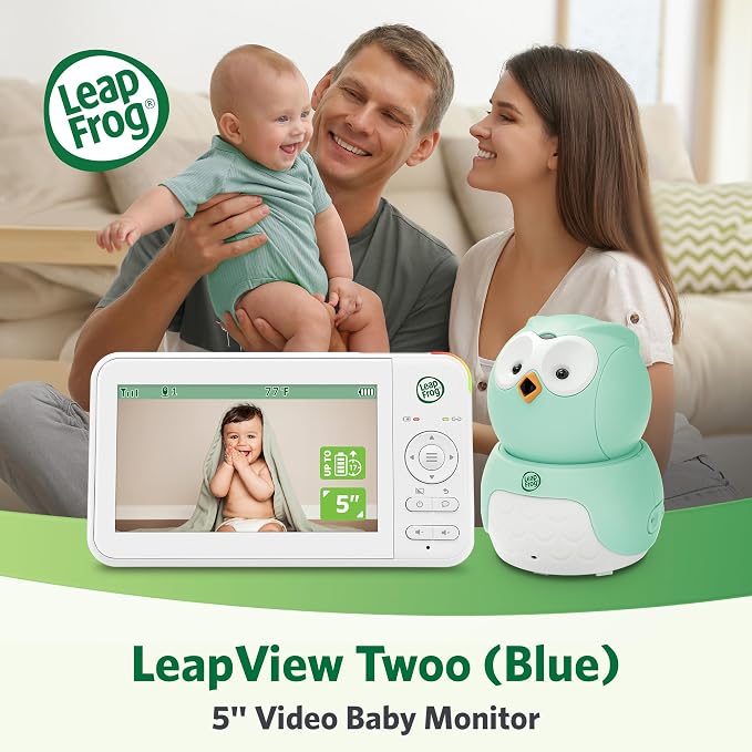 LeapFrog LeapView Twoo Video Baby Monitor, 5-Inch Screen, 360° Coverage Owl - Image 2