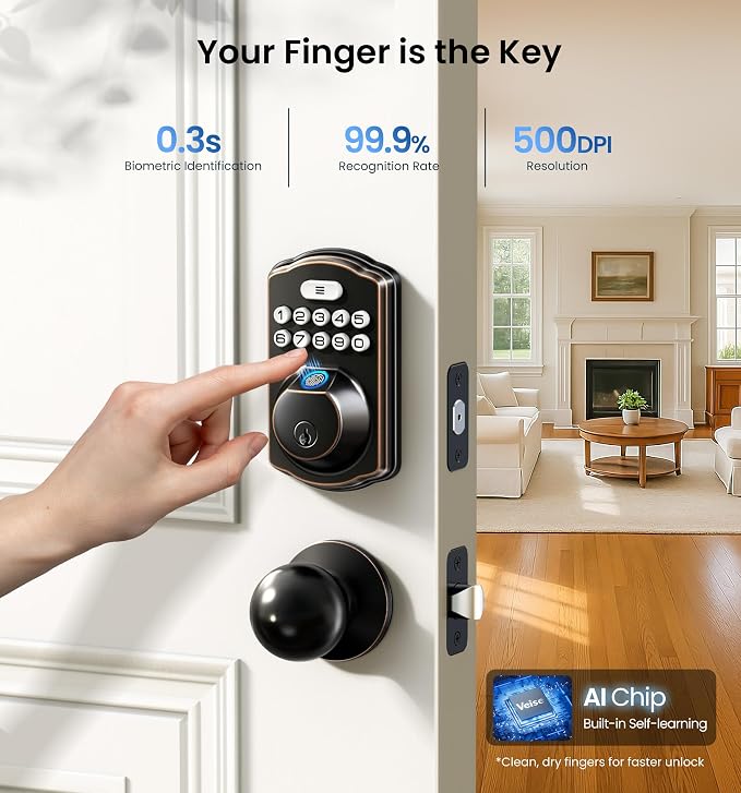 Veise Fingerprint Door Lock - Image 2