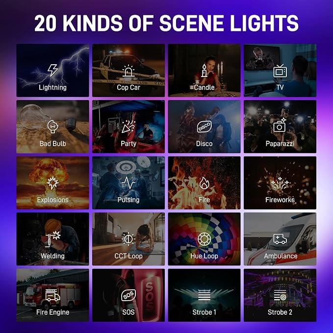 GVM RGB LED Video Light Kit, 800D 6X Upgraded Studio Lights - Image 3