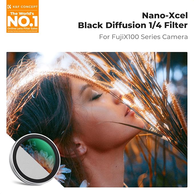 K&F CONCEPT Black Mist Diffusion 1/4 Filter Compatible - Image 2