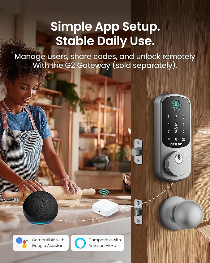DESLOC B200 Fingerprint Smart Lock - Image 5