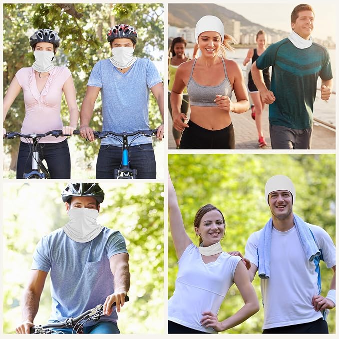 Geyoga 6 Pieces Summer UV Protection Cooling Neck Gaiter Face Clothing Neck - Image 7