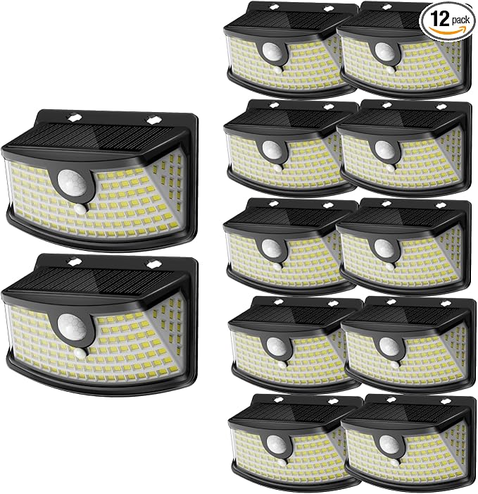 Aootek New Solar Motion Sensor Lights 120 LEDs by Lightupeveryconer