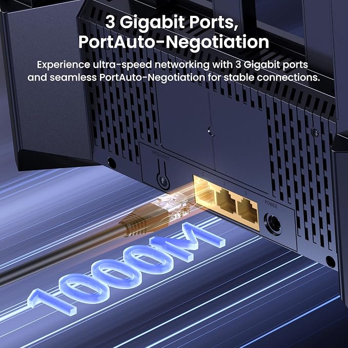 Tenda BE3600 Dual Band WiFi 7 Router– 3x1G Ports, Easy Setup, Security Protect - Image 5