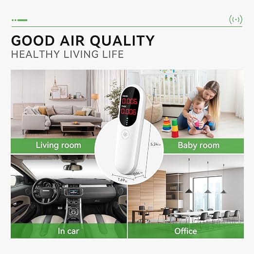 Air Quality Monitor, Indoor Formaldehyde Detector, TVOC Tester - Image 6