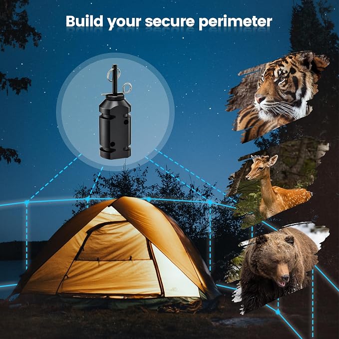 Haoguo Camp Security Perimeter Trip Wire Alarm, Camping Safety Alarm, - Image 6