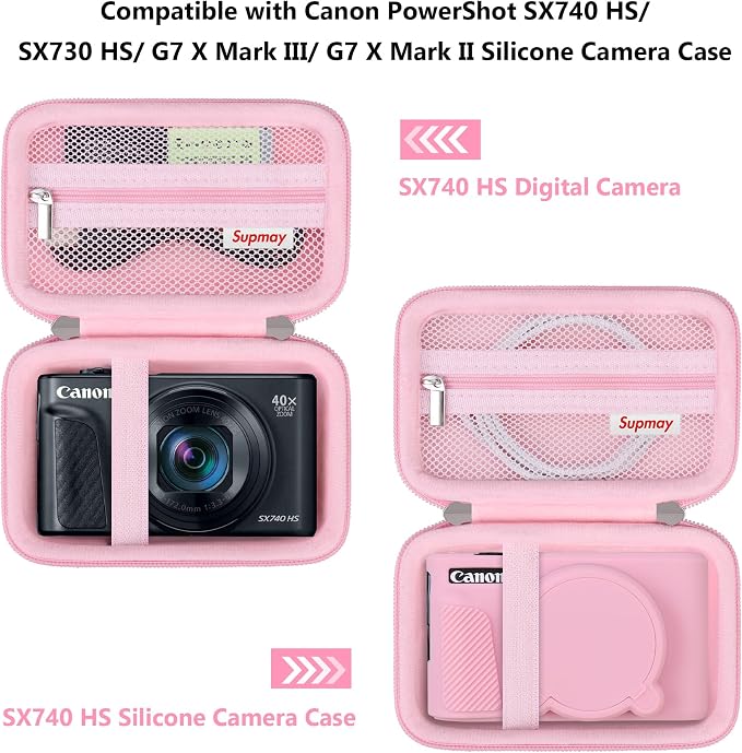 Hard Carrying Case for Canon PowerShot SX740 HS/ SX730 HS/ SX720 HS/ SX620 HS/ - Image 3