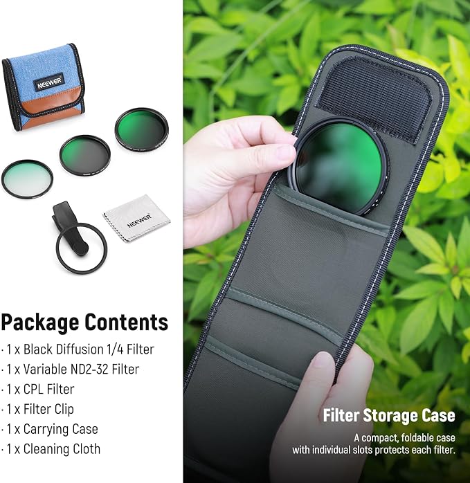 NEEWER 67mm Variable ND Filter Set Compatible - Image 9