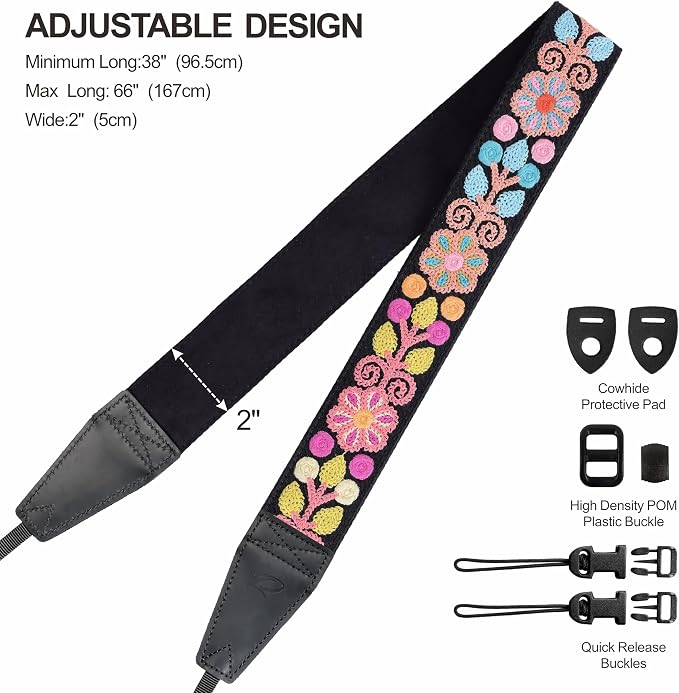 Padwa Lifestyle Colorful Crochet Camera Strap - Image 6