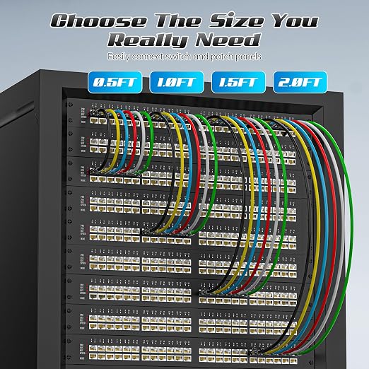 5 Feet Cat6 Patch Cables, Solid Pure Copper Patch Cord, Cat 6 Ethernet Cable - Image 6