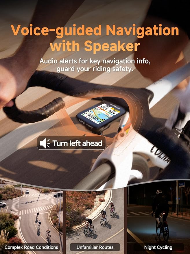 iGPSPORT BSC500 GPS Bike Computer, 3.3'' Touchscreen MAP & Voice Navigation - Image 8