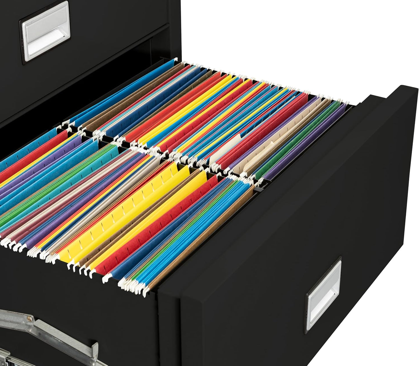 31 inch Wide 3-Drawer Lateral Fireproof File Cabinet – Legal and Letter Size Filing – Key Lock – Water Resistant – Fire Safe and Impact Rated – Black Finish – Model LAT3W31B