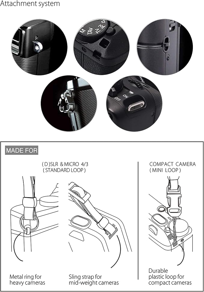 CP008 Leather Camera Shoulder Neck Strap compatible - Image 5