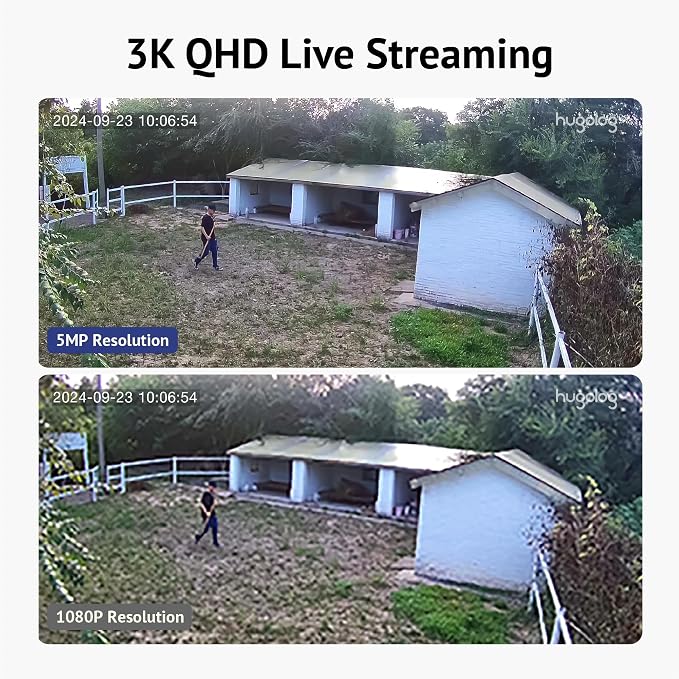 Hugolog 3K 5MP Outdoor Indoor Security Cameras - Image 2