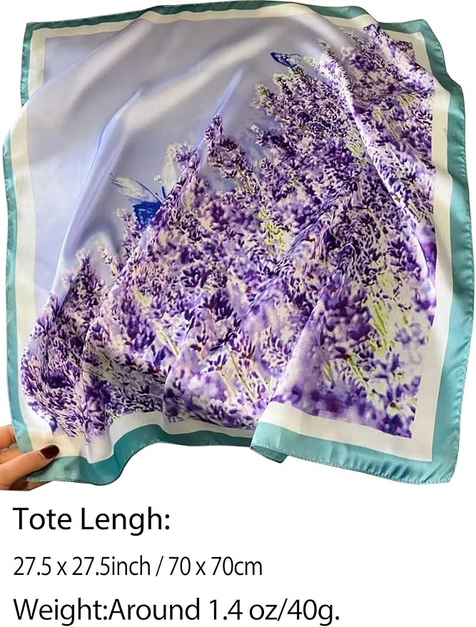 Silky Scarf for Women Lightweight Satin Bandanas Neck Hair Wrap For Sleeping - Image 3