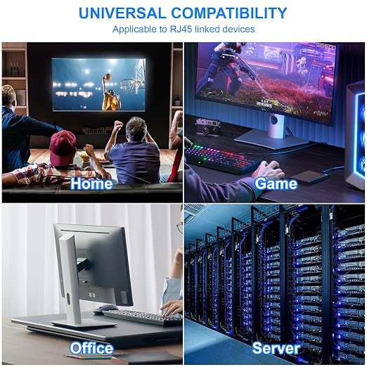 Cat 6 Ethernet Cable 20 ft, Indoor/Outdoor High Speed 10Gbps Internet Cable - Image 7