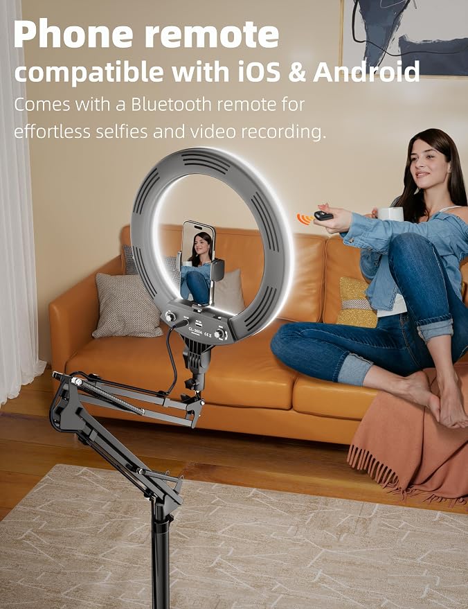 Ring Light Overhead Phone Mount, CRI Max 96 Professional - Image 7