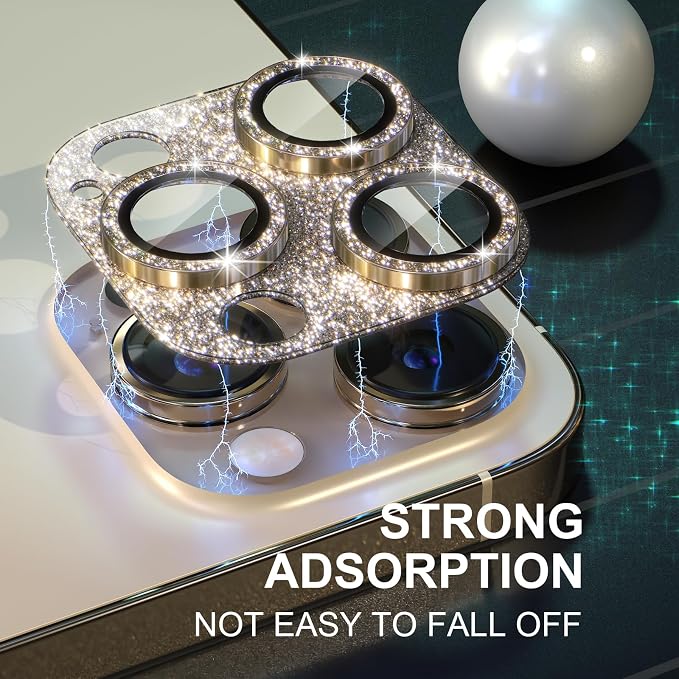 Choiche for iPhone 14 Pro/iPhone 14 Pro Max Camera Lens Protector, Bling Camera - Image 7