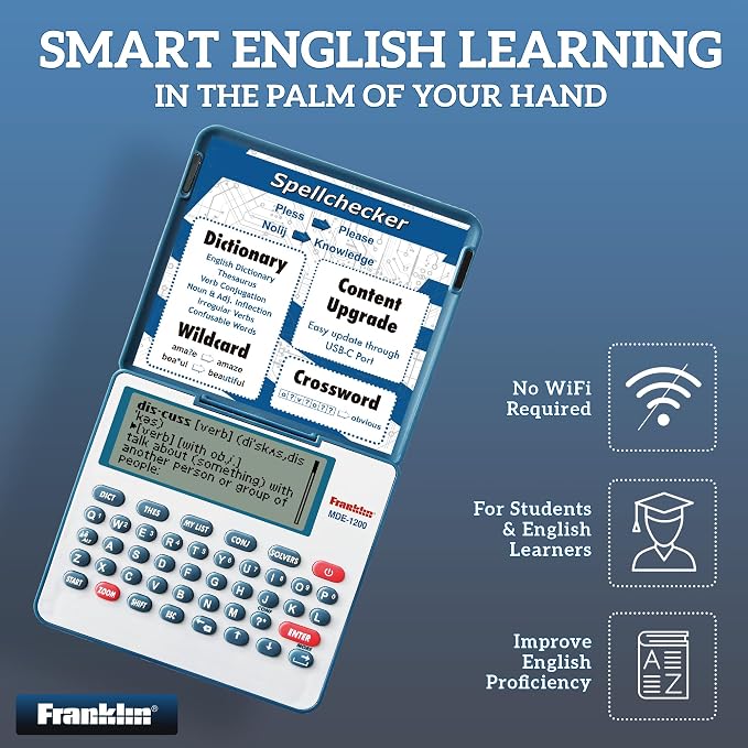 Franklin MDE-1200 Electronic Dictionary and Thesaurus – English Dictionary - Image 4