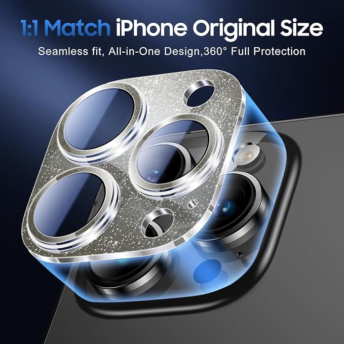 UniqueMe 3 Packs Compatible for iPhone 13 Pro Max/iPhone 13 Pro Camera Lens - Image 5