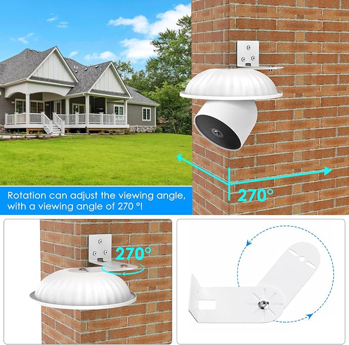 2Pack Corner Wall Mount with Weather Shield Cover - Image 4