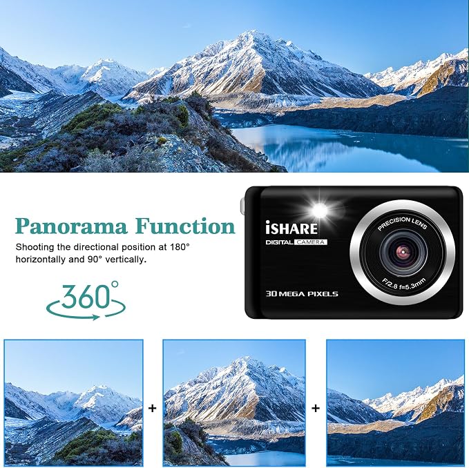 Digital Camera 30MP FHD 1080P Point and Shoot Camera - Image 4
