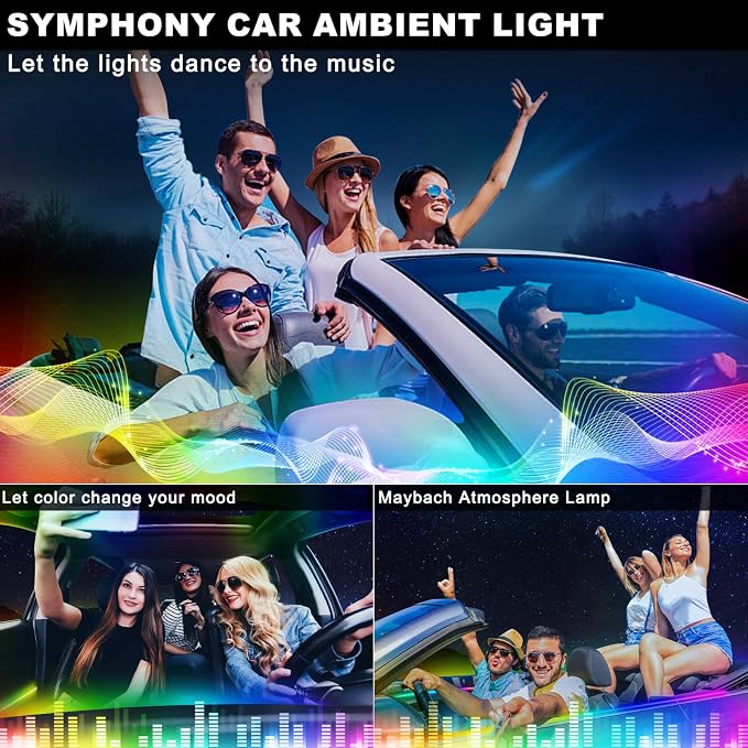 Dreamcolor Acrylic Interior Car LED Strip Light - Image 6