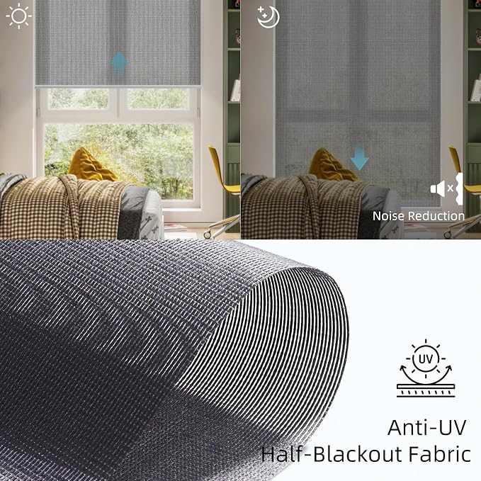SmartWings Motorized Light Filtering Shades, Work - Image 5