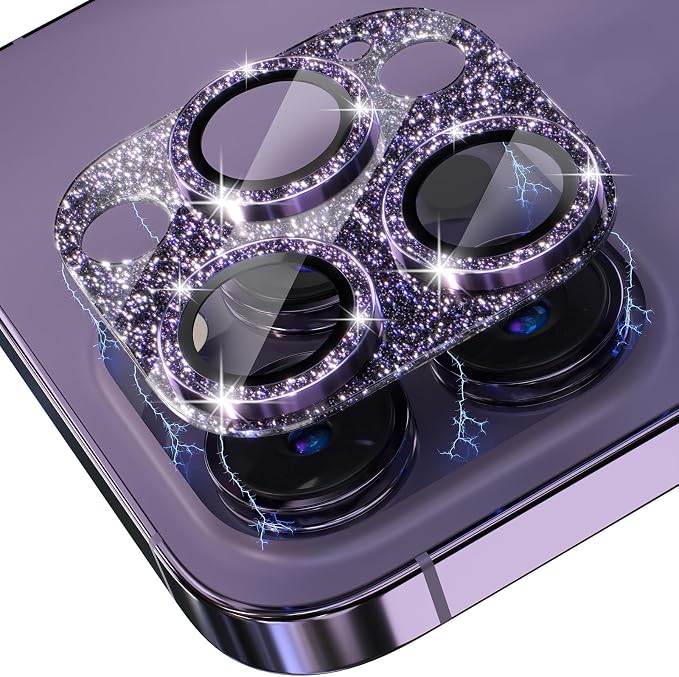 Choiche for iPhone 14 Pro/iPhone 14 Pro Max Camera Lens Protector, Bling Camera - Image 8