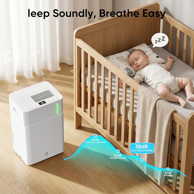 HUMILABS 52 Pints Dehumidifier for Home, 4500 Sq. Ft Dehumidifier for Basement - Image 6