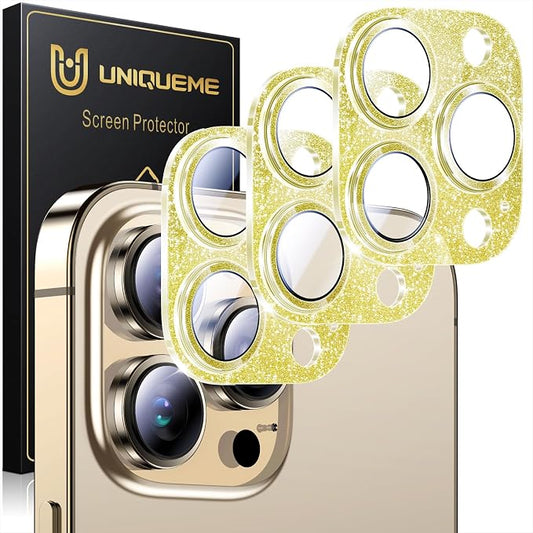 UniqueMe 3 Packs Compatible for iPhone 13 Pro Max/iPhone 13 Pro Camera Lens by UniqueMe