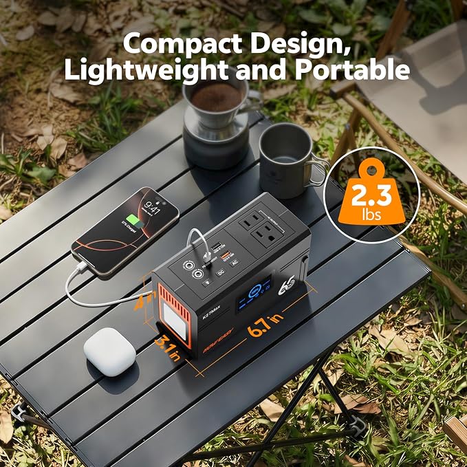 HOWEASY Portable Power Station 135W（270W Peak), Backup Lithium Battery - Image 5