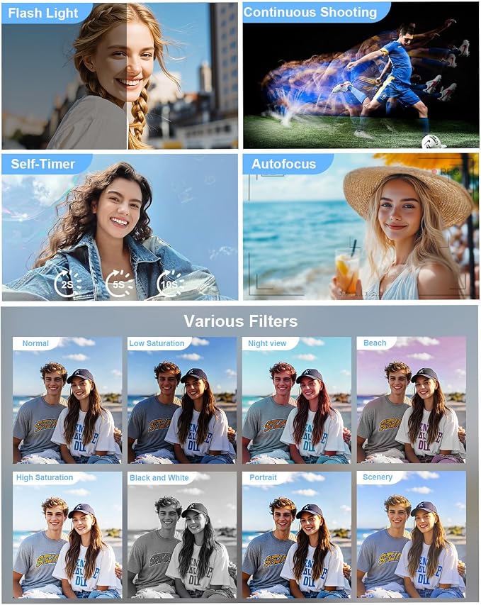 5K-Digital-Cameras for Photography: 2026 Upgrade 80MP 3.5"+2" Dual Screen for - Image 7