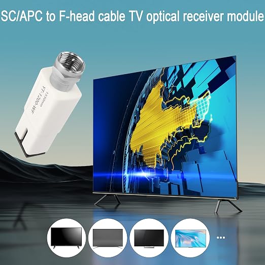 QIANRENON Cable TV Passive Fiber Mini Receiver Module 1550nm SC/APC to F-Head - Image 6