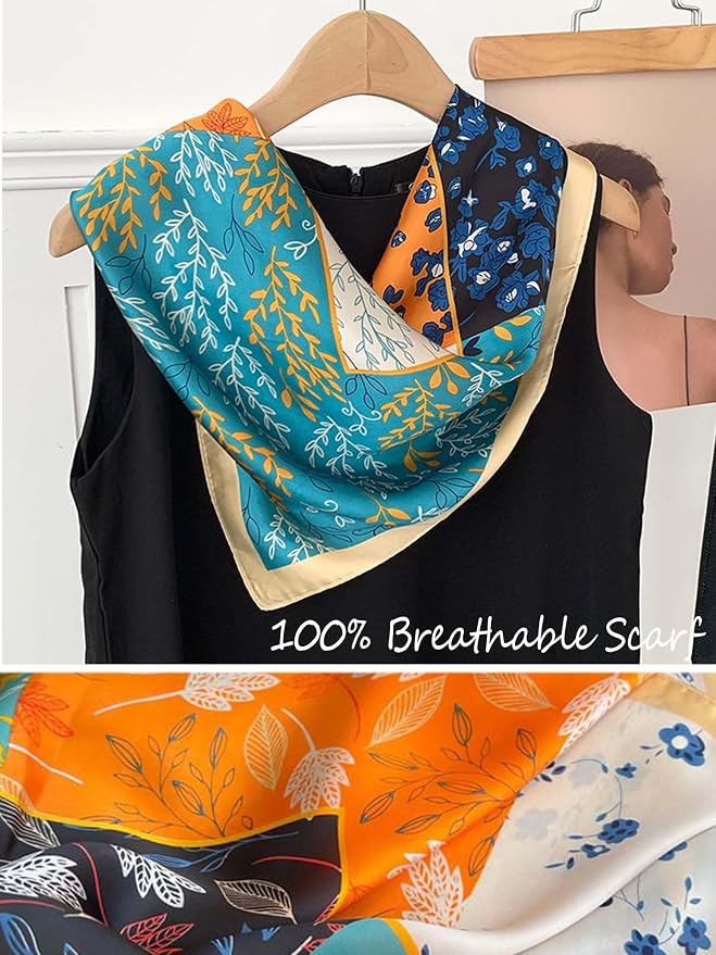 Silky Scarf for Women Lightweight Satin Bandanas Neck Hair Wrap For Sleeping - Image 4