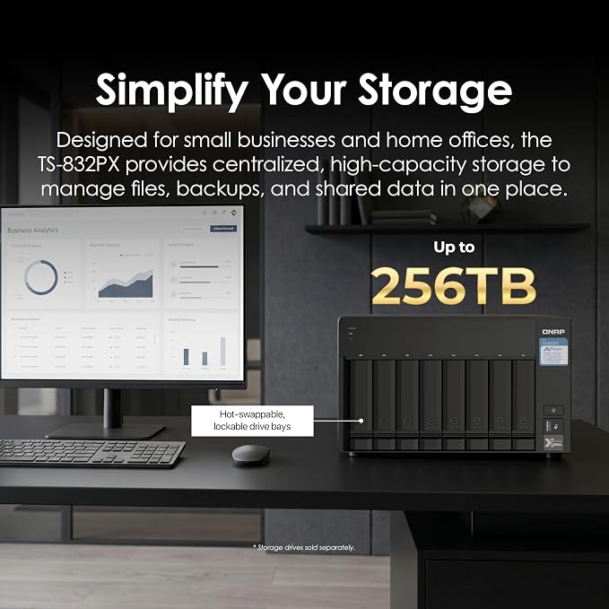 QNAP TS-832PX-4G 8 Bay High-Capacity NAS - Image 3