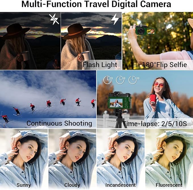 75MP Digital Camera, 4K WiFi Vlogging Camera - Image 7