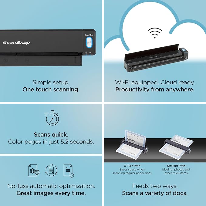 ScanSnap iX100 Wireless Mobile Portable Scanner - Image 3