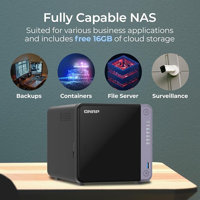 QNAP TS-432X-4G-US 4 Bay 10GbE Desktop NAS - Image 3